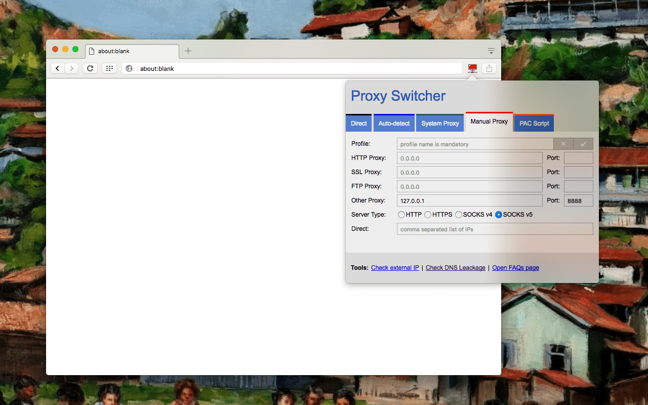 Proxy Switcher and Manager